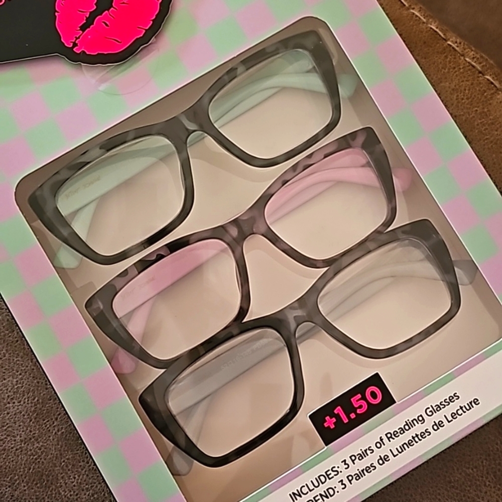 NWT BETSEY JOHNSON READING GLASSES + 150 👓 - Picture 7 of 11